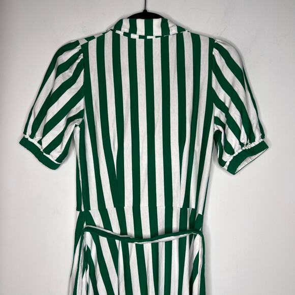 Boden Green Stripe Libby Jersey Shirt Dress Size 0 - Picture 8 of 9